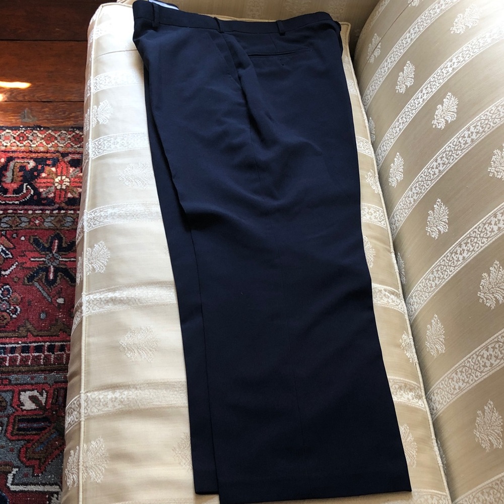 Haband Men's Classic Navy Dress Pants